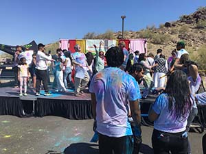 neighbors gather for arts and music talent night