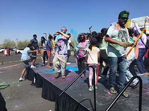 neighbors gather for arts and music talent night