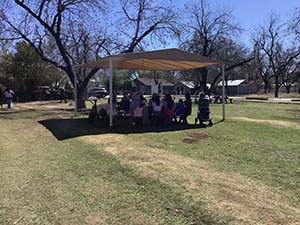 Members of the Epicurean Toastmasters Club at the Farm at South Mountain