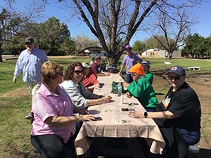 Members of the Epicurean Toastmasters Club at the Farm at South Mountain