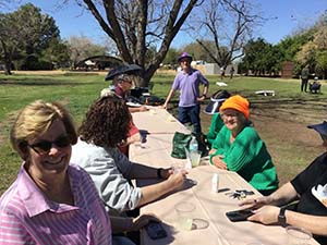 Members of the Epicurean Toastmasters Club at the Farm at South Mountain