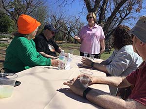 Members of the Epicurean Toastmasters Club at the Farm at South Mountain