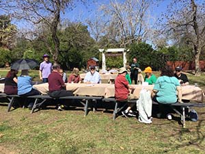 Members of the Epicurean Toastmasters Club at the Farm at South Mountain