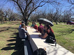 Members of the Epicurean Toastmasters Club at the Farm at South Mountain