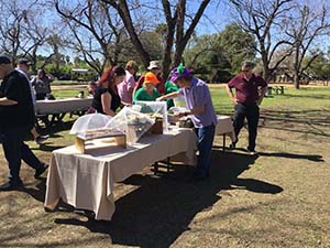 Members of the Epicurean Toastmasters Club at the Farm at South Mountain
