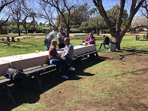 Members of the Epicurean Toastmasters Club at the Farm at South Mountain