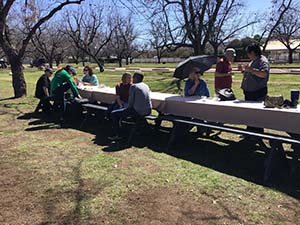 Members of the Epicurean Toastmasters Club at the Farm at South Mountain